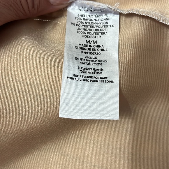 Vince Pin Stripe Drapey Shirred Lined Dress(226) - Picture 5 of 7